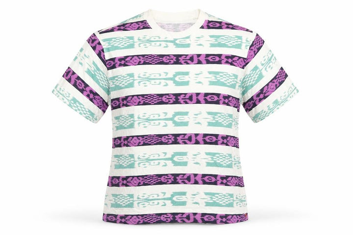 Levi's Women’s White L Aztec Geometric Short Sleeve Vintage T-Shirt