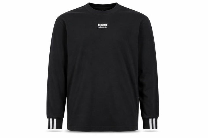 adidas Mens Black XL Long Sleeve Logo Graphic T-Shirt