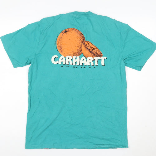 Carhartt Men’s Green M S/S Juice Graphic Print Cotton T-Shirt