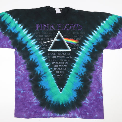 Liquid Blue Unisex Adults Multicoloured XL Basic Pink Floyd Tie Dye T-Shirt
