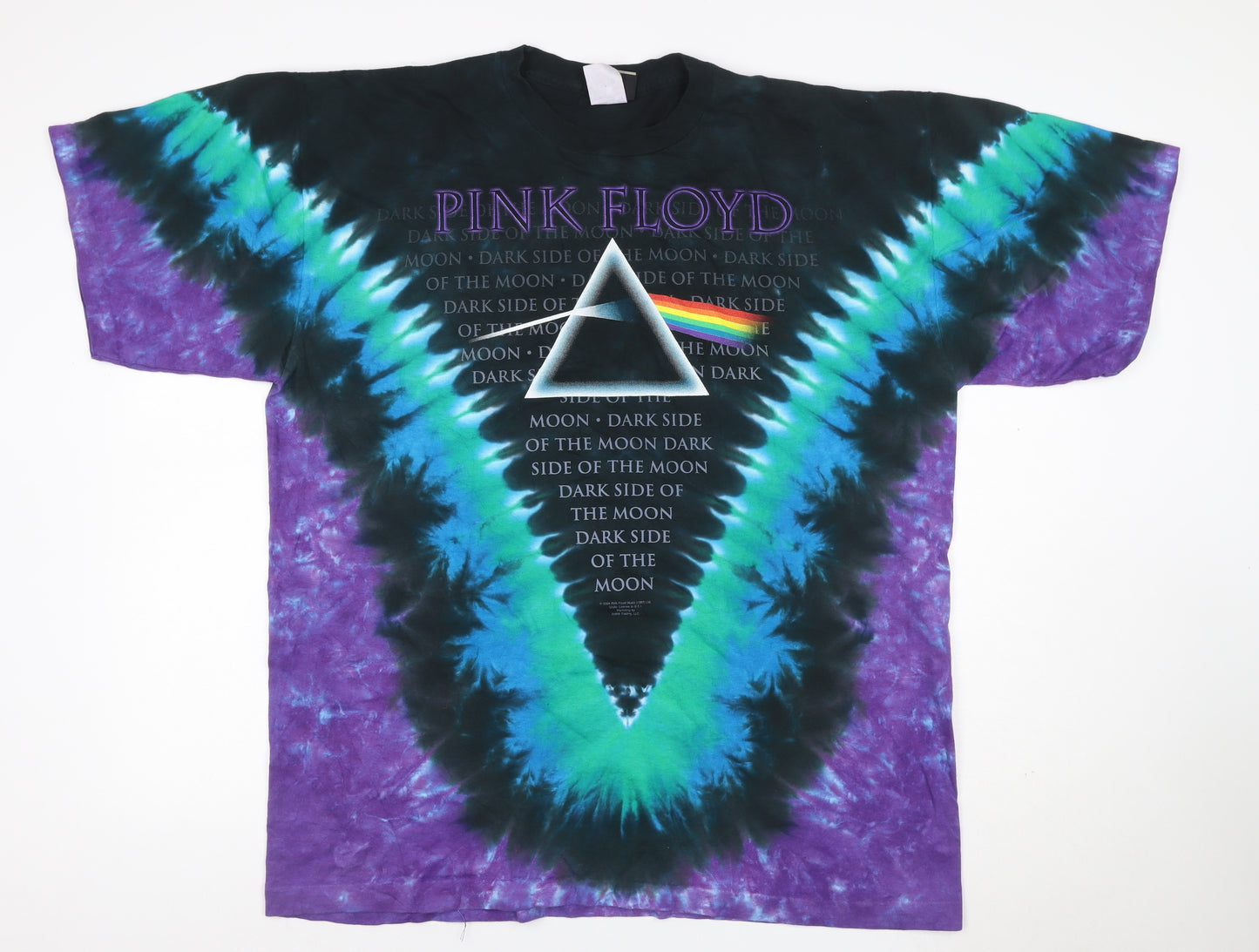 Liquid Blue Unisex Adults Multicoloured XL Basic Pink Floyd Tie Dye T-Shirt