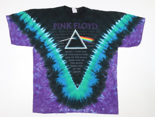 Liquid Blue Unisex Adults Multicoloured XL Basic Pink Floyd Tie Dye T-Shirt