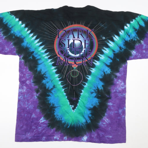 Liquid Blue Unisex Adults Multicoloured XL Basic Pink Floyd Tie Dye T-Shirt