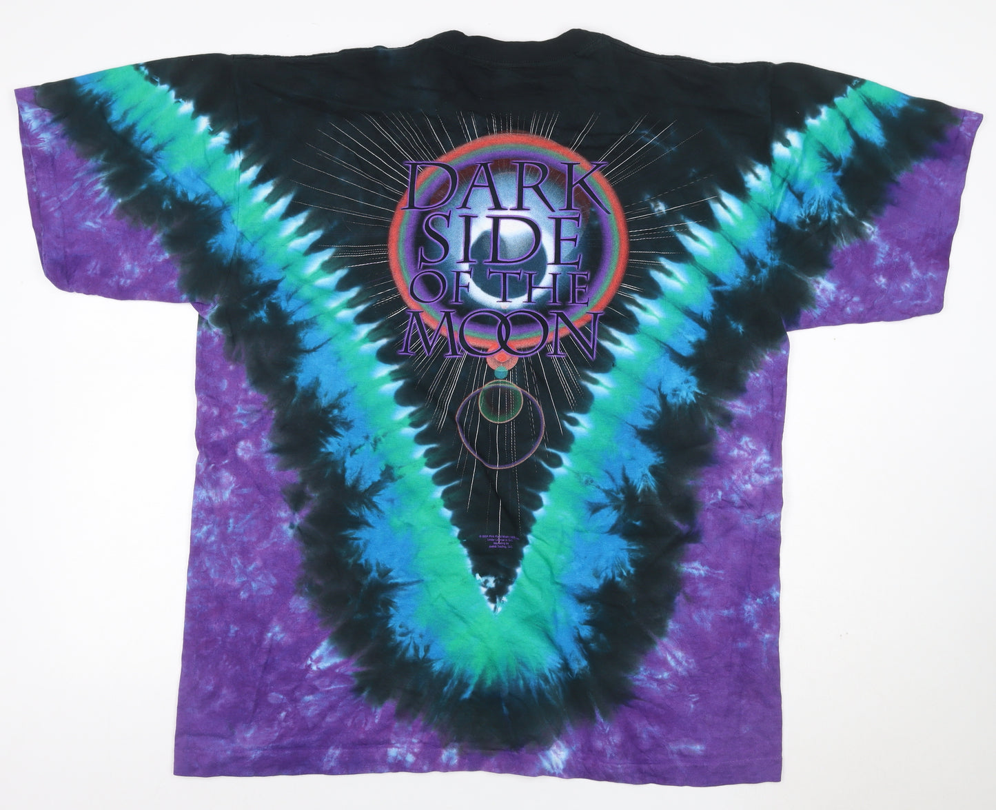 Liquid Blue Unisex Adults Multicoloured XL Basic Pink Floyd Tie Dye T-Shirt