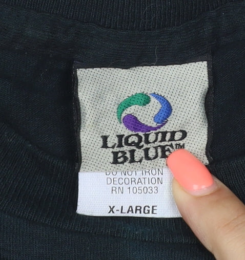 Liquid Blue Unisex Adults Multicoloured XL Basic Pink Floyd Tie Dye T-Shirt