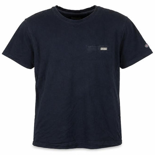 Lambretta Men's Navy Blue XL Logo Crew Neck Short Sleeve Cotton T-Shirt