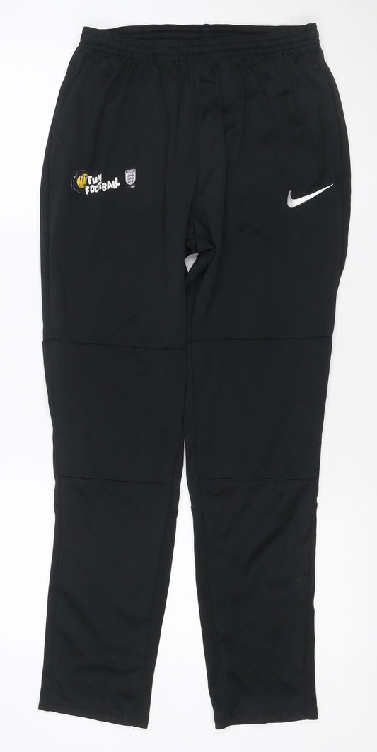 Nike Dri-FIT Men’s Black M Football Track Pants England Logo