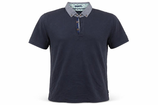 Ted Baker Men’s Blue Size L Short Sleeve Button-Down Collar Polo