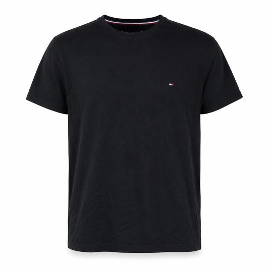Tommy Hilfiger Men’s Black Logo Crew Neck Stretch T-Shirt Size L