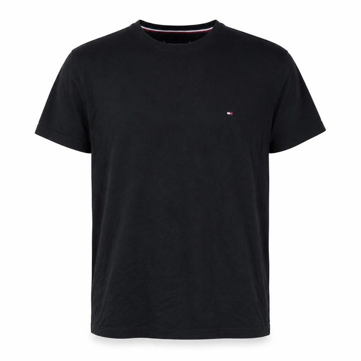Tommy Hilfiger Men’s Black Logo Crew Neck Stretch T-Shirt Size L