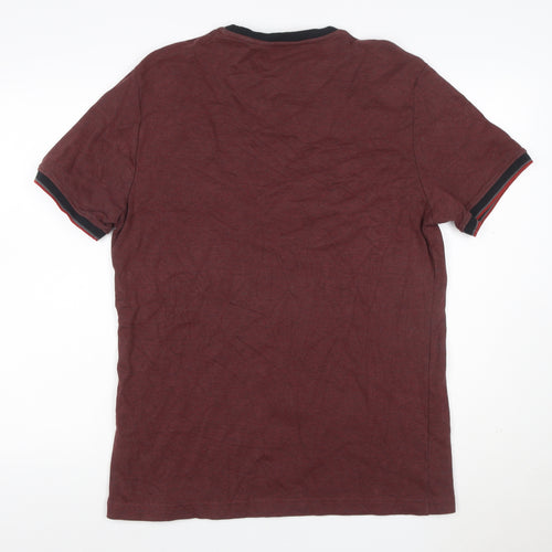 Original Penguin Men’s Red L Crew Neck Logo Cotton T-Shirt