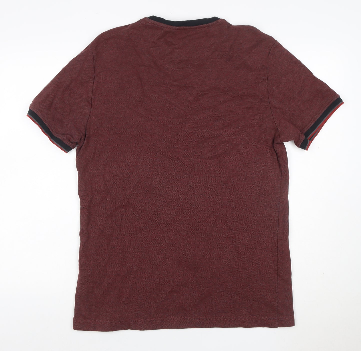 Original Penguin Men’s Red L Crew Neck Logo Cotton T-Shirt