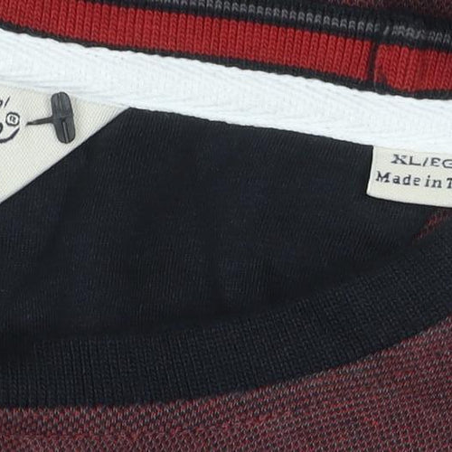 Original Penguin Men’s Red L Crew Neck Logo Cotton T-Shirt