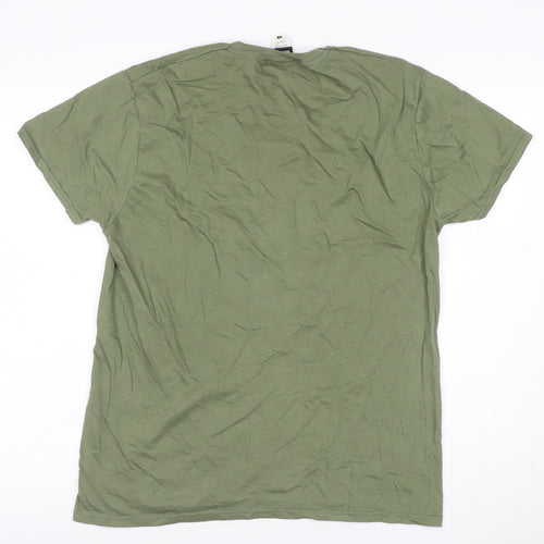Star Wars Men’s Green L Endor Park Ranger Ewok Graphic Cotton T-Shirt