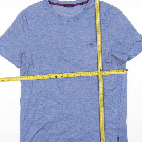 Ted Baker London Men’s Blue Size L Crew Neck Pocket T-Shirt