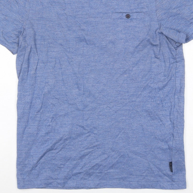 Ted Baker London Men’s Blue Size L Crew Neck Pocket T-Shirt