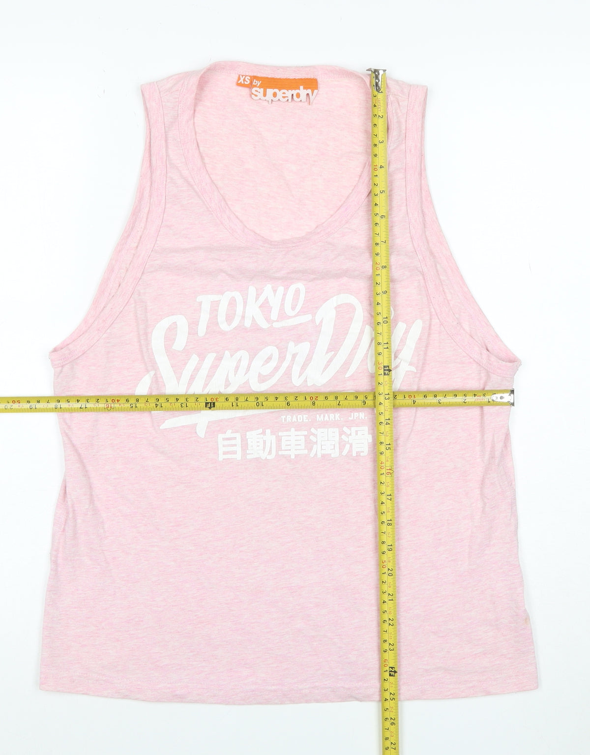 Superdry Women Pink XS Tokyo Superdry Graphic Scoop Neck Tank Top