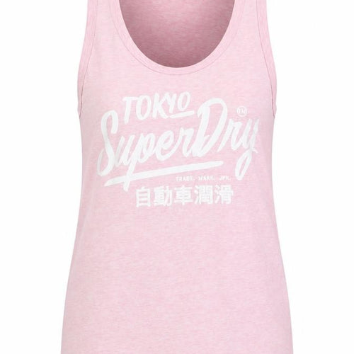 Superdry Women Pink XS Tokyo Superdry Graphic Scoop Neck Tank Top