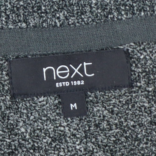 Next Men’s Grey M Half Zip High Neck Knit Pullover Jumper