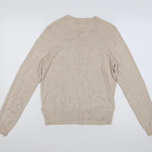 Marks and Spencer Women’s Beige Size 12 Button Knit Cardigan