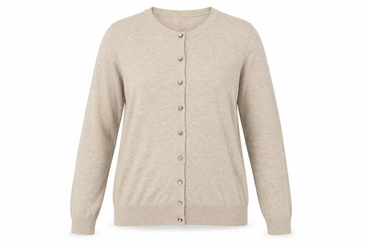 Marks and Spencer Women’s Beige Size 12 Button Knit Cardigan