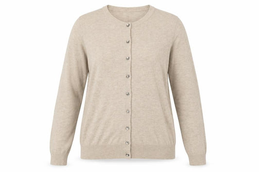 Marks and Spencer Women’s Beige Size 12 Button Knit Cardigan