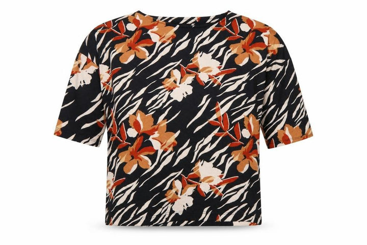 F&F Women Multicoloured UK 12 Floral Dolman Sleeve Pullover Top