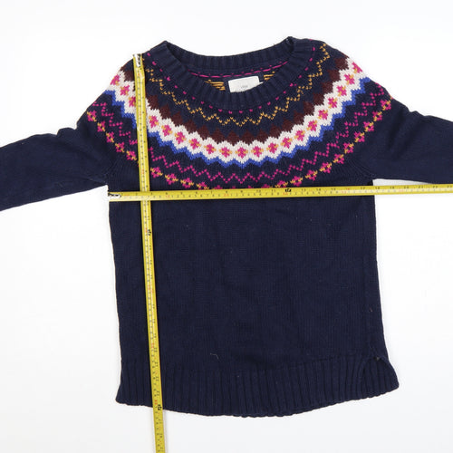 H&M Women’s Multicoloured M Fair Isle Crew Neck Knit Jumper