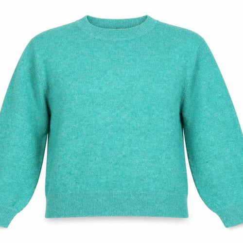 TU Women Green Glitter Knit Crew Neck Jumper UK 14 Long Sleeve