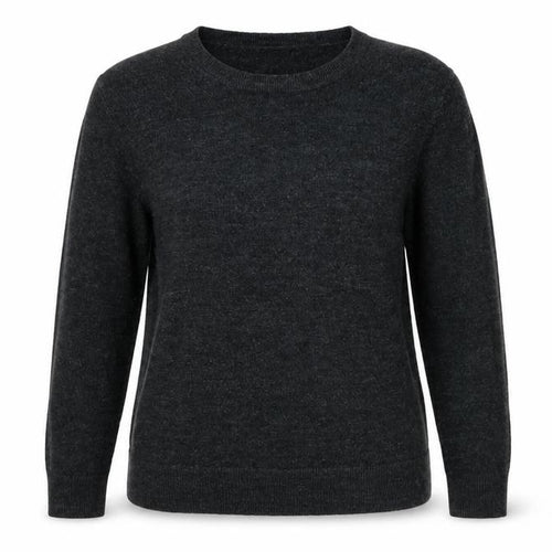 Marks and Spencer Women Grey Size 14 Crew Neck Knit Pullover Jumper