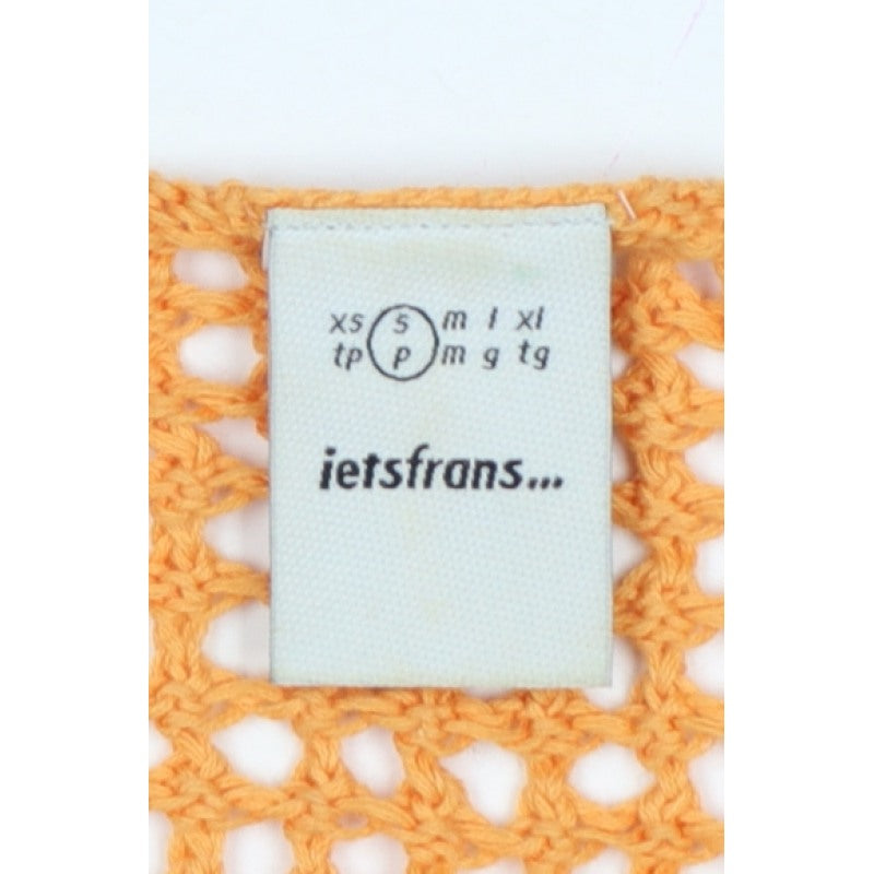 ietsfrans... Women Orange S Crochet Sheer Camisole Tank Top