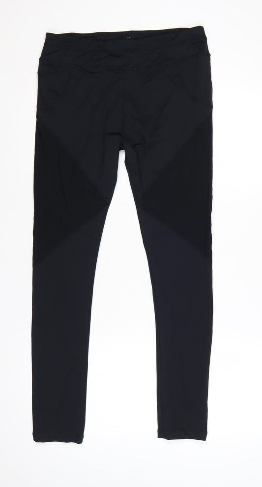 Varley Women Black L Compression Skinny Yoga Gym Leggings