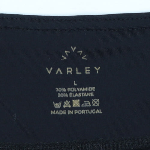 Varley Women Black L Compression Skinny Yoga Gym Leggings
