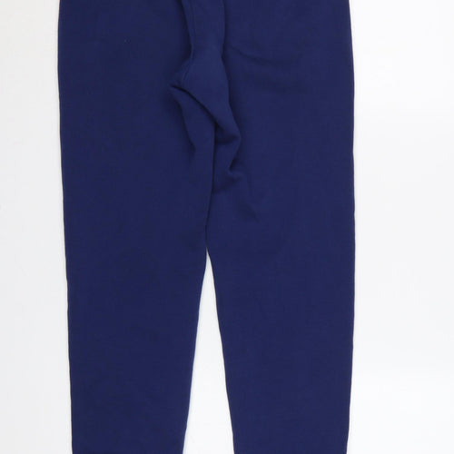 adidas Men’s Blue S Sweatpants Logo Tapered Cuffed Joggers