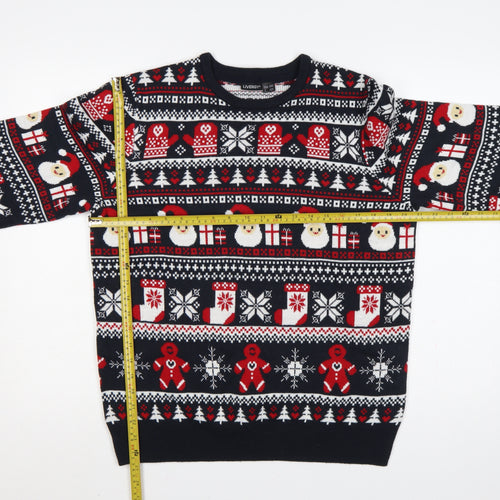Livergy Men’s Multicoloured M Christmas Fair Isle Crew Neck Jumper