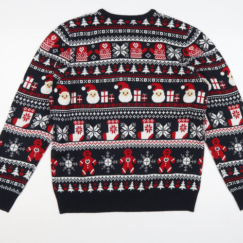 Livergy Men’s Multicoloured M Christmas Fair Isle Crew Neck Jumper