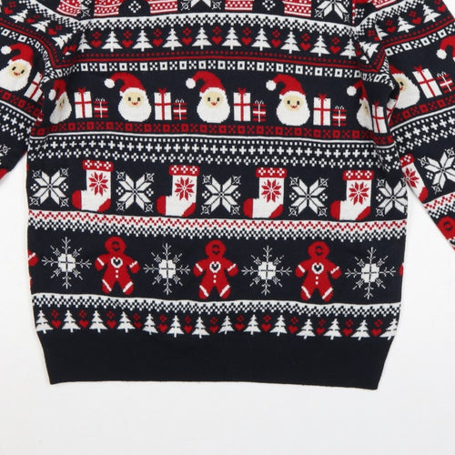 Livergy Men’s Multicoloured M Christmas Fair Isle Crew Neck Jumper