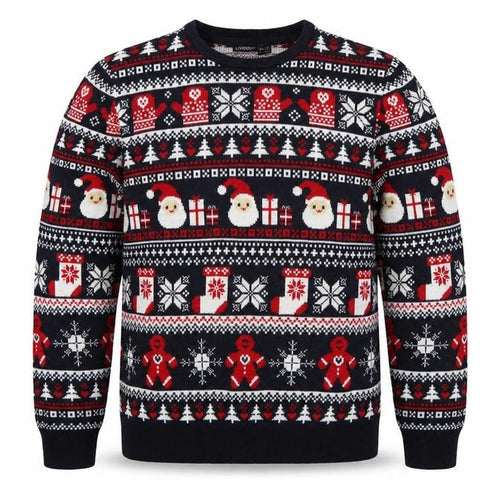 Livergy Men’s Multicoloured M Christmas Fair Isle Crew Neck Jumper