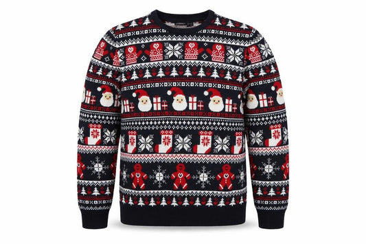 Livergy Men’s Multicoloured M Christmas Fair Isle Crew Neck Jumper