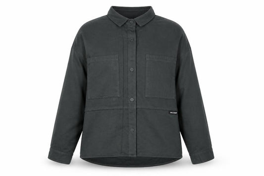 COLLUSION Women’s Black UK 8 Relaxed Button-Up Pocket Shirt