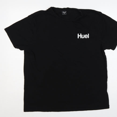 Huel Men’s Black 2XL Logo Graphic Crew Neck Short Sleeve T-Shirt