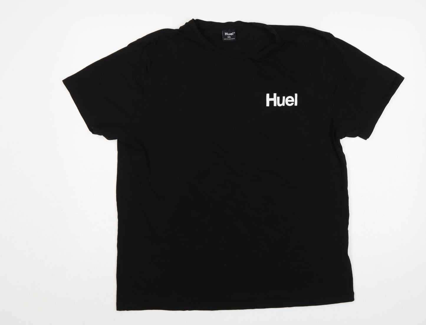 Huel Men’s Black 2XL Logo Graphic Crew Neck Short Sleeve T-Shirt