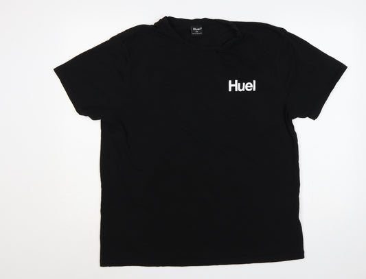 Huel Men’s Black 2XL Logo Graphic Crew Neck Short Sleeve T-Shirt