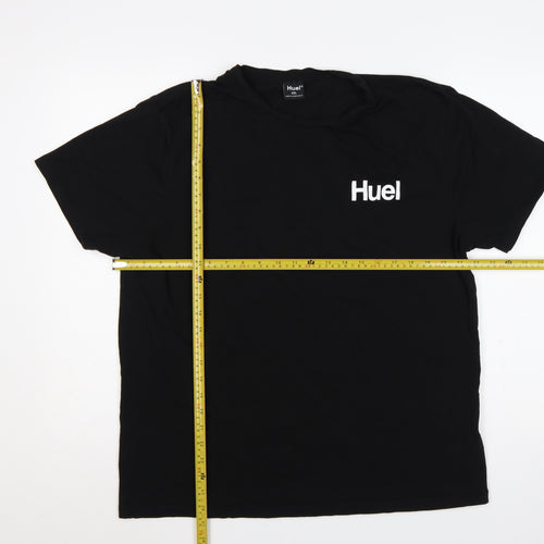 Huel Men’s Black 2XL Logo Graphic Crew Neck Short Sleeve T-Shirt