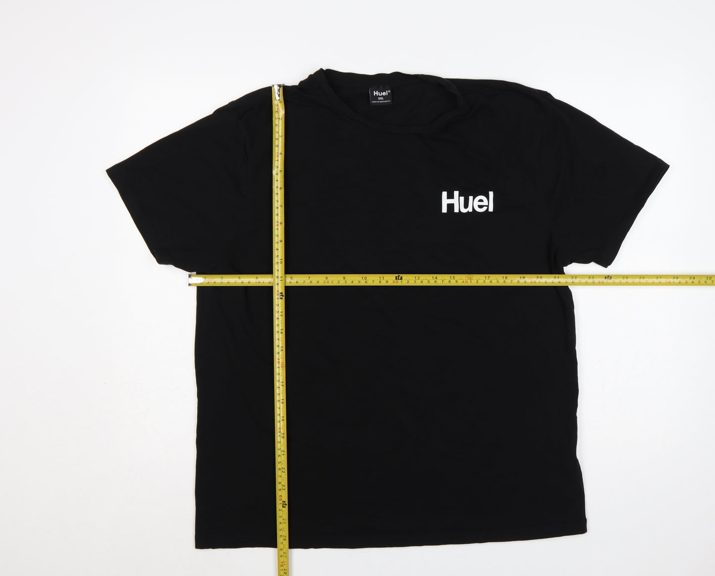 Huel Men’s Black 2XL Logo Graphic Crew Neck Short Sleeve T-Shirt