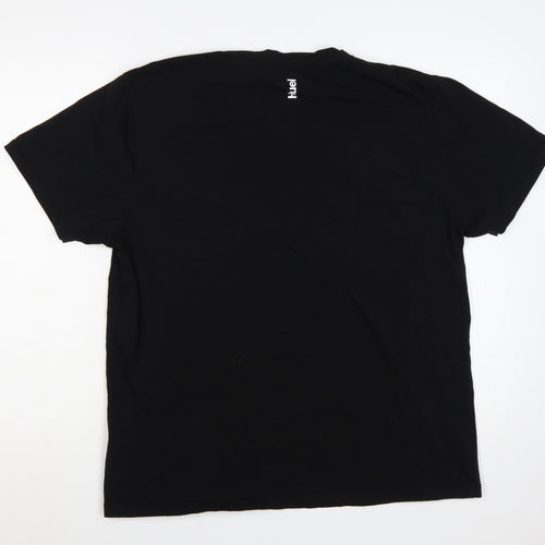 Huel Men’s Black 2XL Logo Graphic Crew Neck Short Sleeve T-Shirt