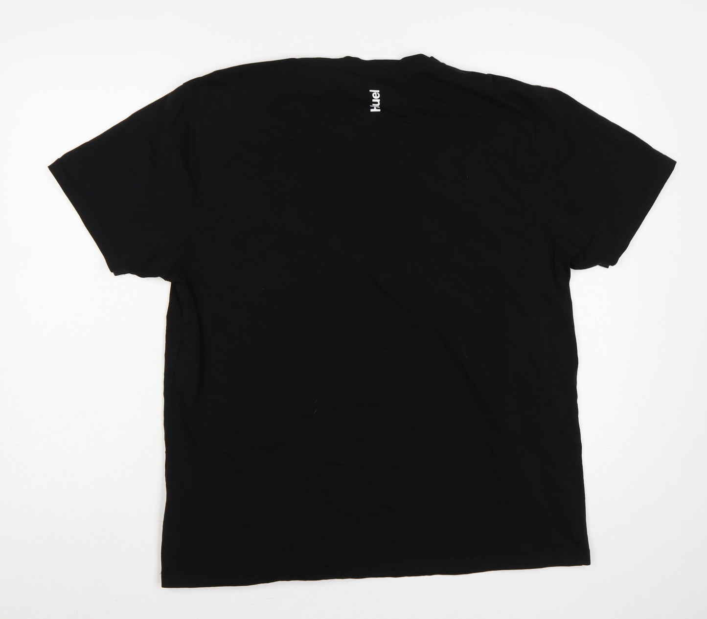 Huel Men’s Black 2XL Logo Graphic Crew Neck Short Sleeve T-Shirt