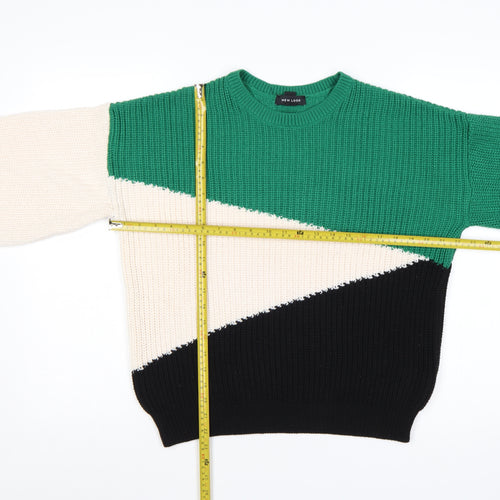 New Look Women’s Multicoloured Geometric Knit Jumper S
