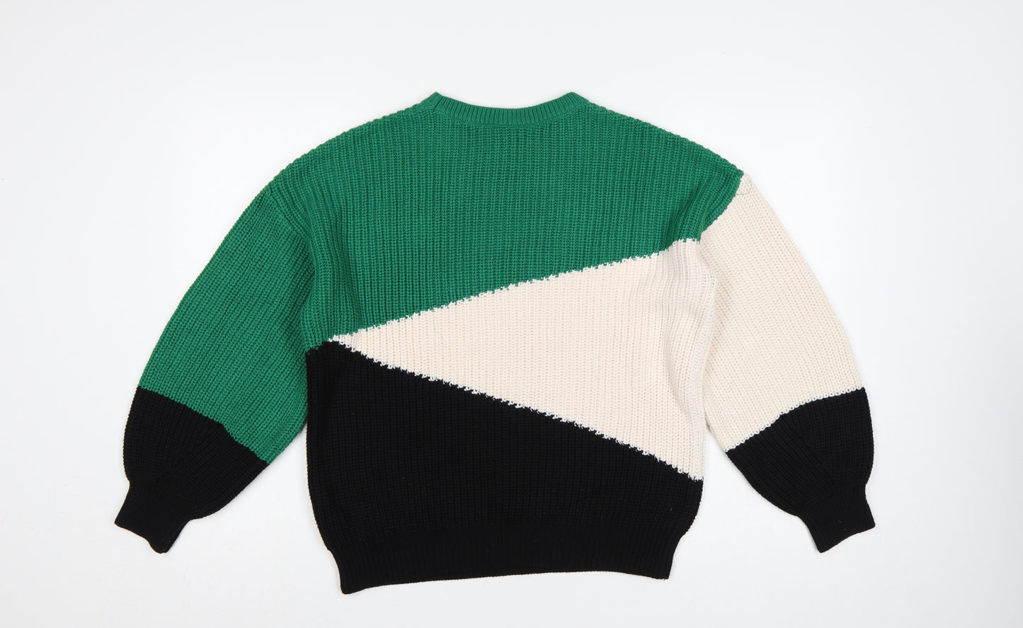 New Look Women’s Multicoloured Geometric Knit Jumper S