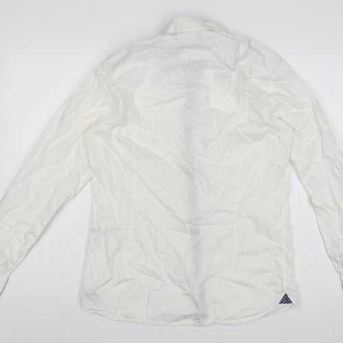 Ted Baker Men’s White Size L Cotton Button-Up Long Sleeve Shirt